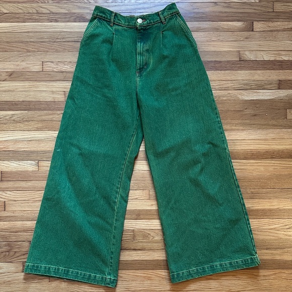 Big Bud Press Denim - Big Bud Press over-dyed wide leg jeans, XS